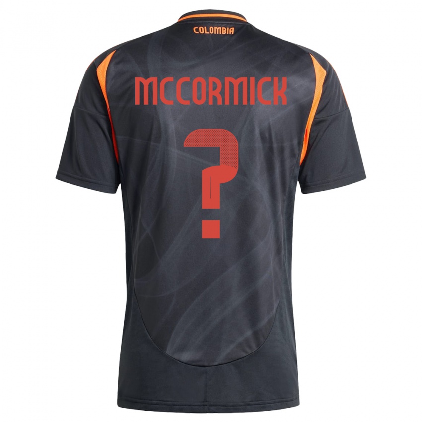 Bambino Maglia Colombia Hollman Mccormick #0 Nero Kit Gara Away 24-26 Maglietta