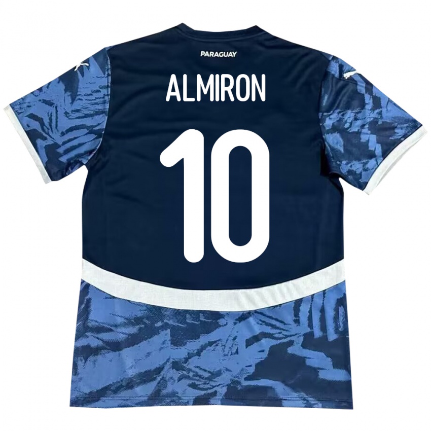 Bambino Maglia Paraguay Miguel Almirón #10 Blu Kit Gara Away 24-26 Maglietta