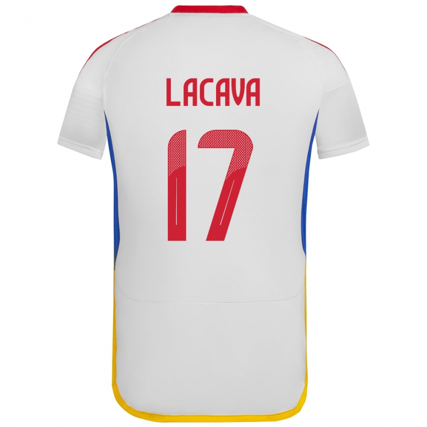 Bambino Maglia Venezuela Matías Lacava #17 Bianco Kit Gara Away 24-26 Maglietta