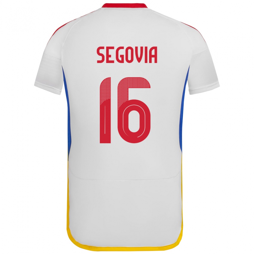 Bambino Maglia Venezuela Telasco Segovia #16 Bianco Kit Gara Away 24-26 Maglietta