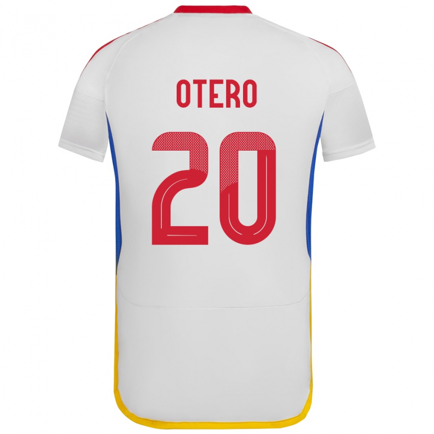 Bambino Maglia Venezuela Rómulo Otero #20 Bianco Kit Gara Away 24-26 Maglietta