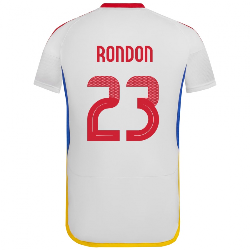 Bambino Maglia Venezuela Salomón Rondón #23 Bianco Kit Gara Away 24-26 Maglietta