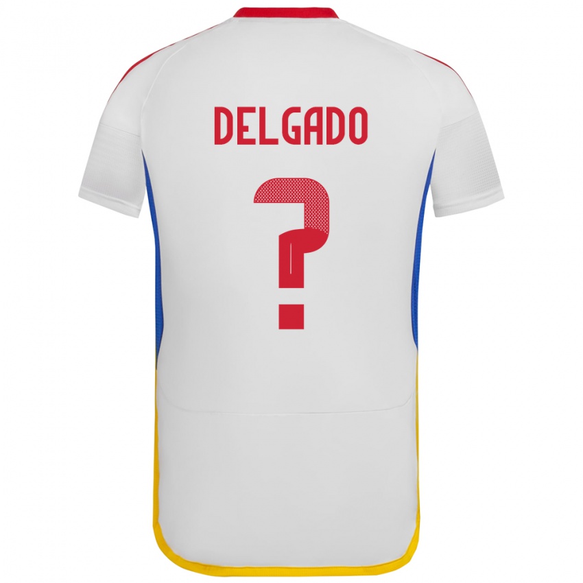 Bambino Maglia Venezuela Álex Delgado #0 Bianco Kit Gara Away 24-26 Maglietta