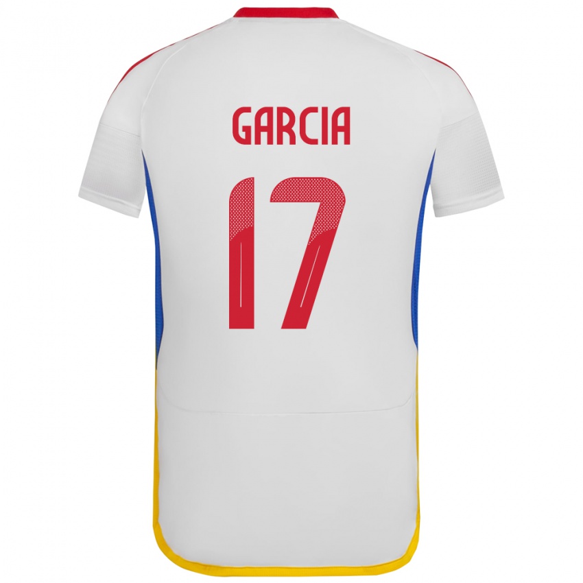 Bambino Maglia Venezuela Gabriela García #17 Bianco Kit Gara Away 24-26 Maglietta