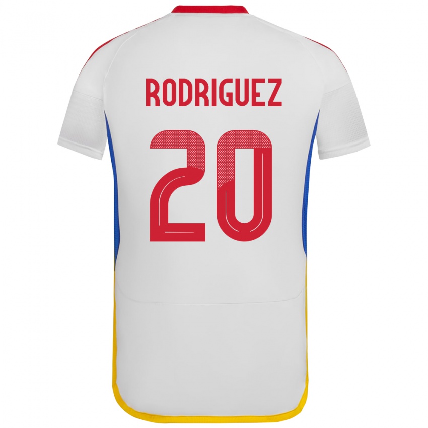 Bambino Maglia Venezuela Dayana Rodríguez #20 Bianco Kit Gara Away 24-26 Maglietta