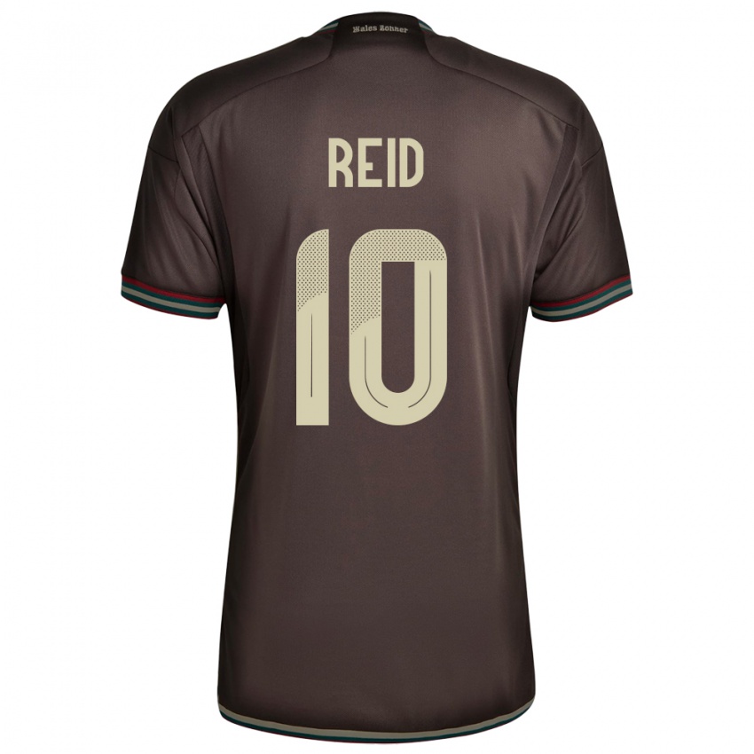 Bambino Maglia Giamaica Bobby De Cordova-Reid #10 Marrone Notte Kit Gara Away 24-26 Maglietta