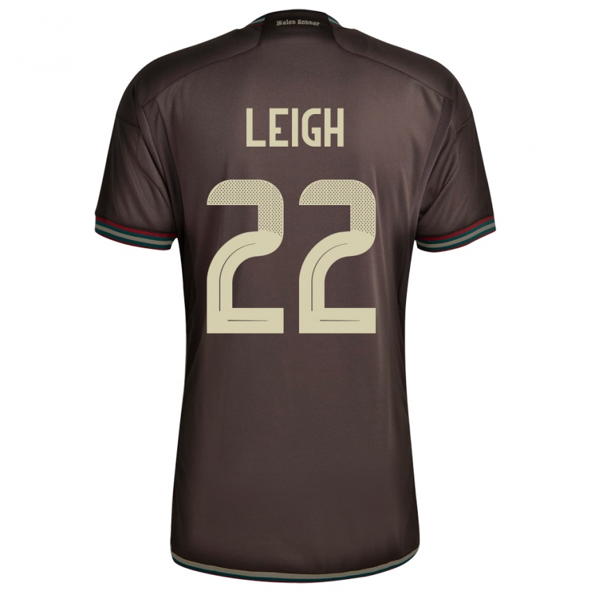 Bambino Maglia Giamaica Greg Leigh #22 Marrone Notte Kit Gara Away 24-26 Maglietta