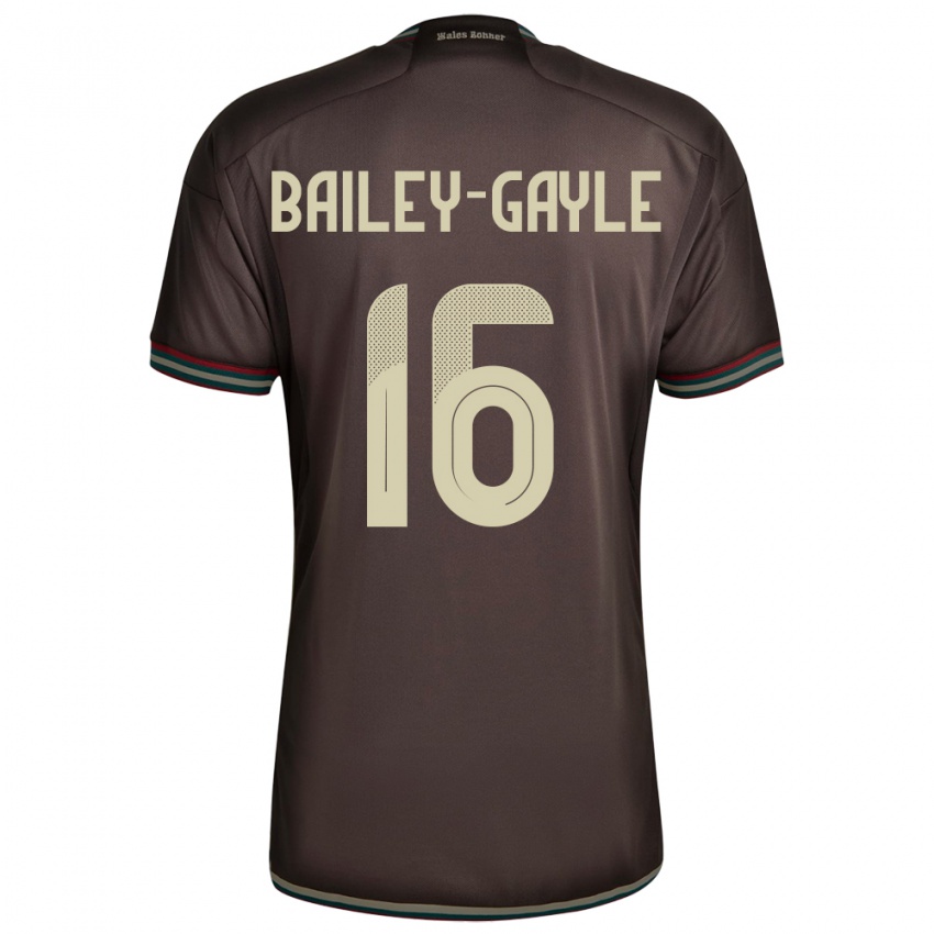 Bambino Maglia Giamaica Paige Bailey-Gayle #16 Marrone Notte Kit Gara Away 24-26 Maglietta