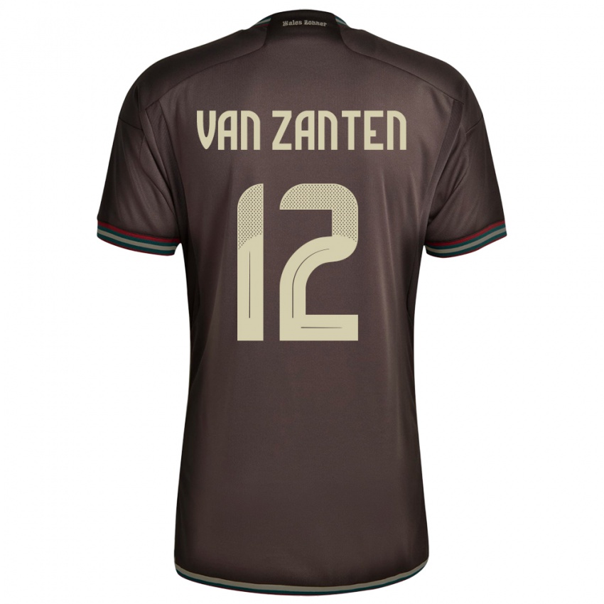 Bambino Maglia Giamaica Kiki Van Zanten #12 Marrone Notte Kit Gara Away 24-26 Maglietta