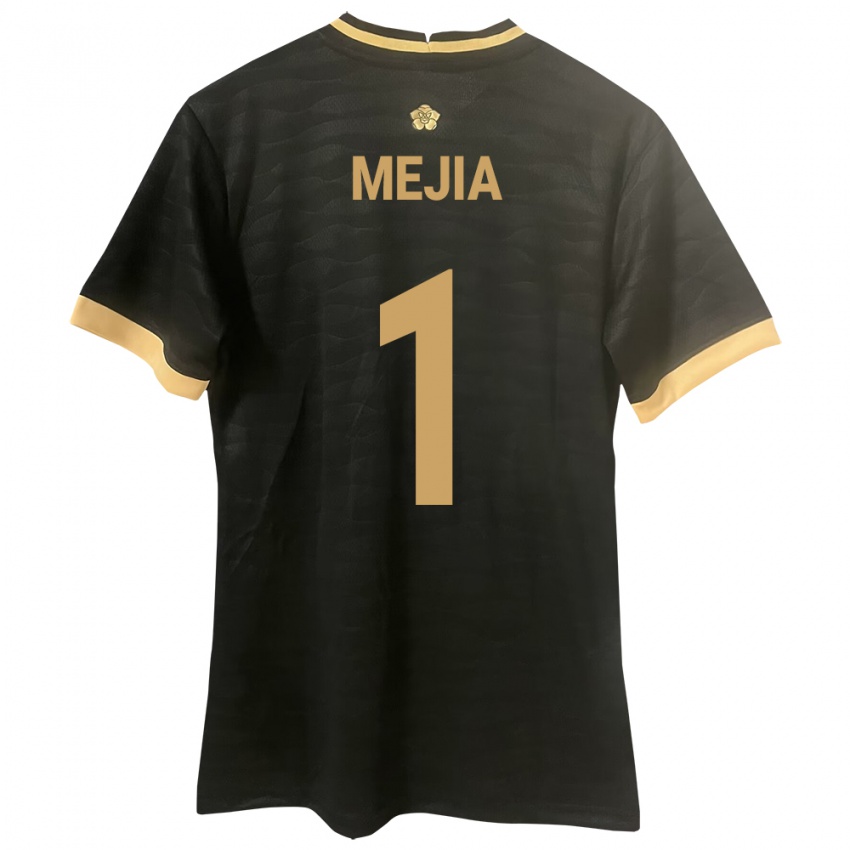 Bambino Maglia Panamá Luis Mejía #1 Nero Kit Gara Away 24-26 Maglietta