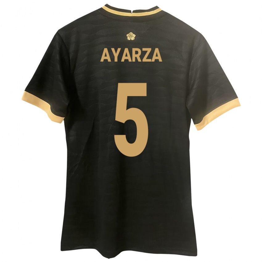 Bambino Maglia Panamá Abdiel Ayarza #5 Nero Kit Gara Away 24-26 Maglietta