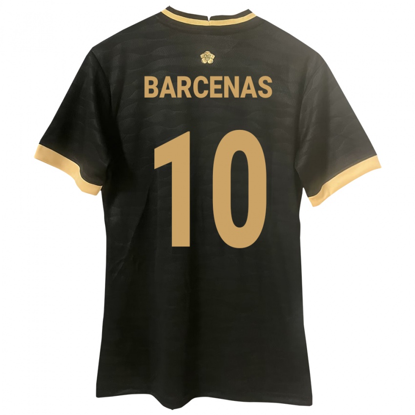 Bambino Maglia Panamá Yoel Bárcenas #10 Nero Kit Gara Away 24-26 Maglietta