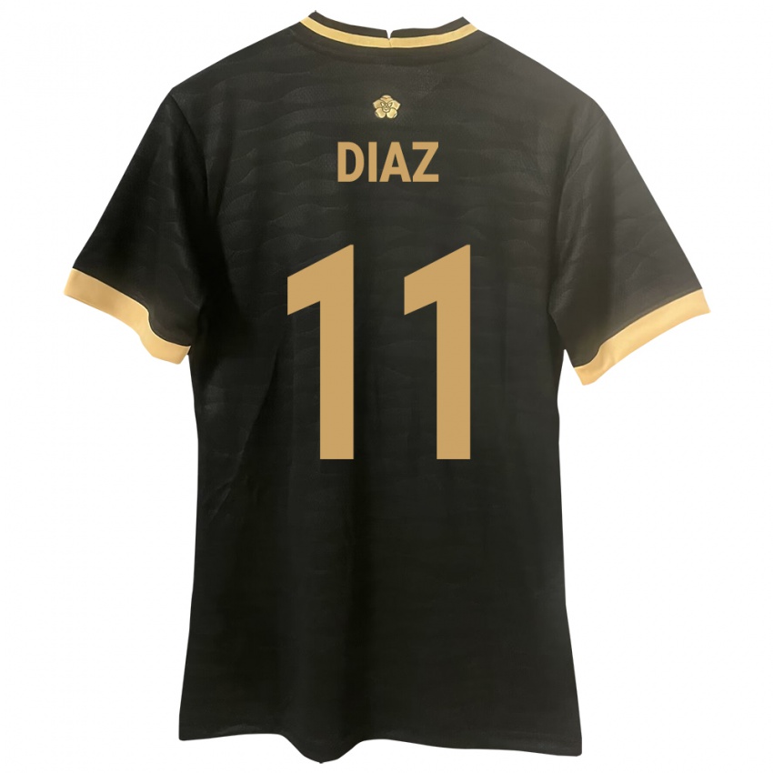 Bambino Maglia Panamá Ismael Díaz #11 Nero Kit Gara Away 24-26 Maglietta