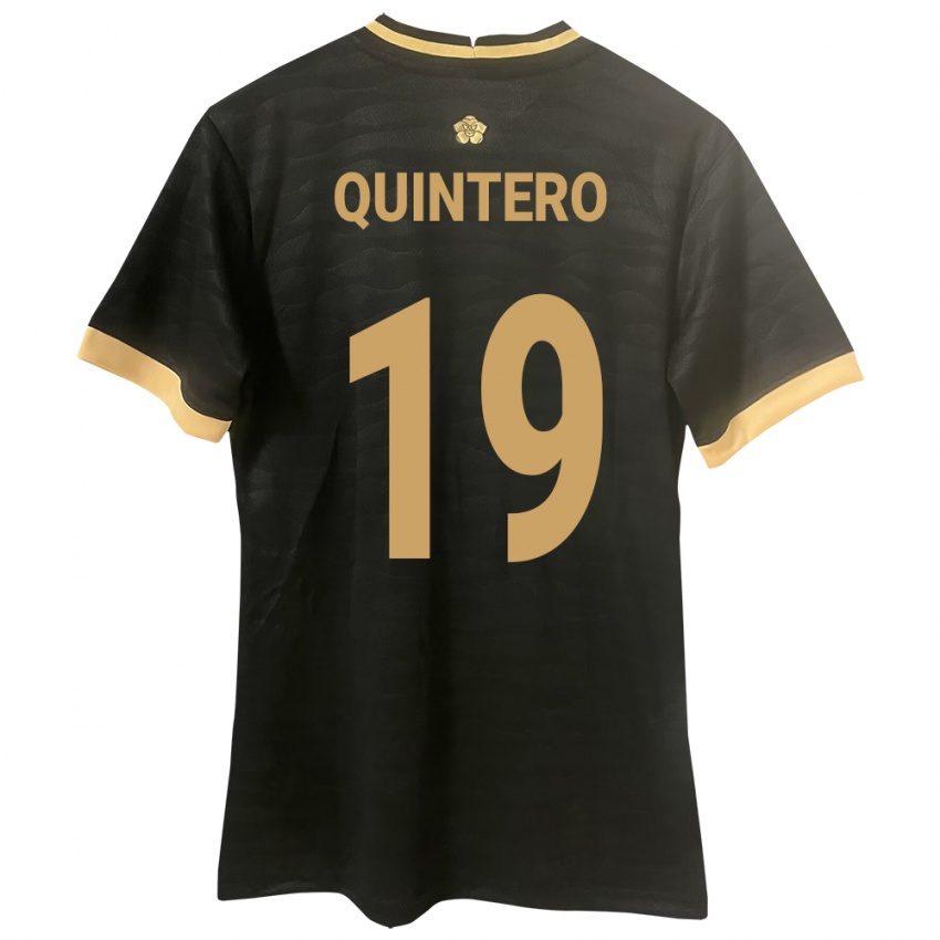 Bambino Maglia Panamá Alberto Quintero #19 Nero Kit Gara Away 24-26 Maglietta