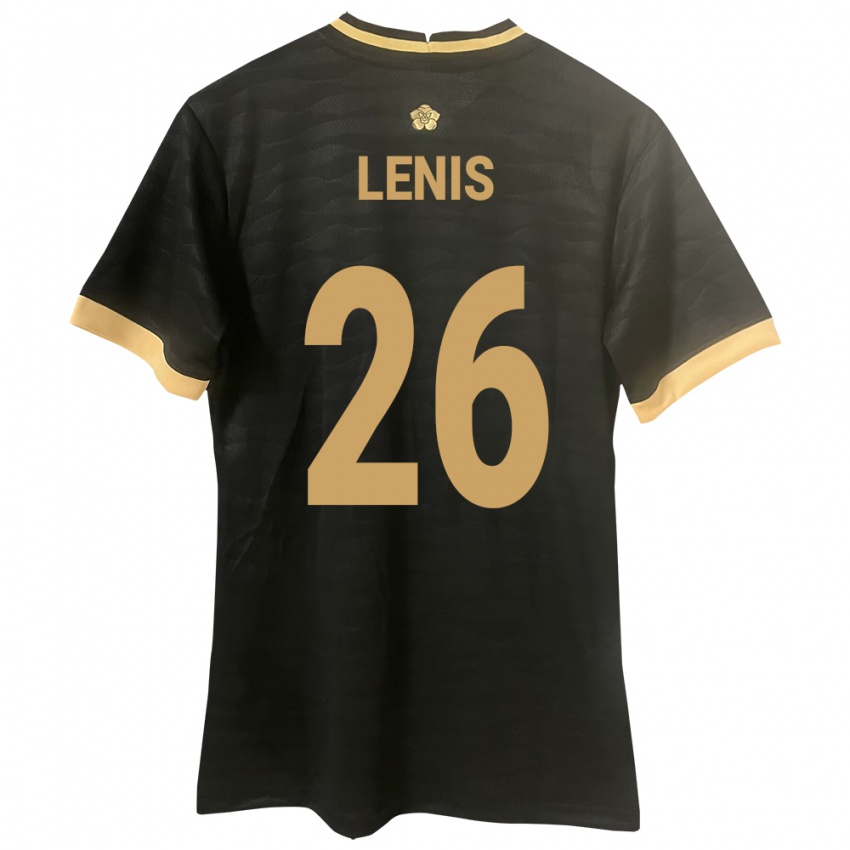 Bambino Maglia Panamá Kahiser Lenis #26 Nero Kit Gara Away 24-26 Maglietta