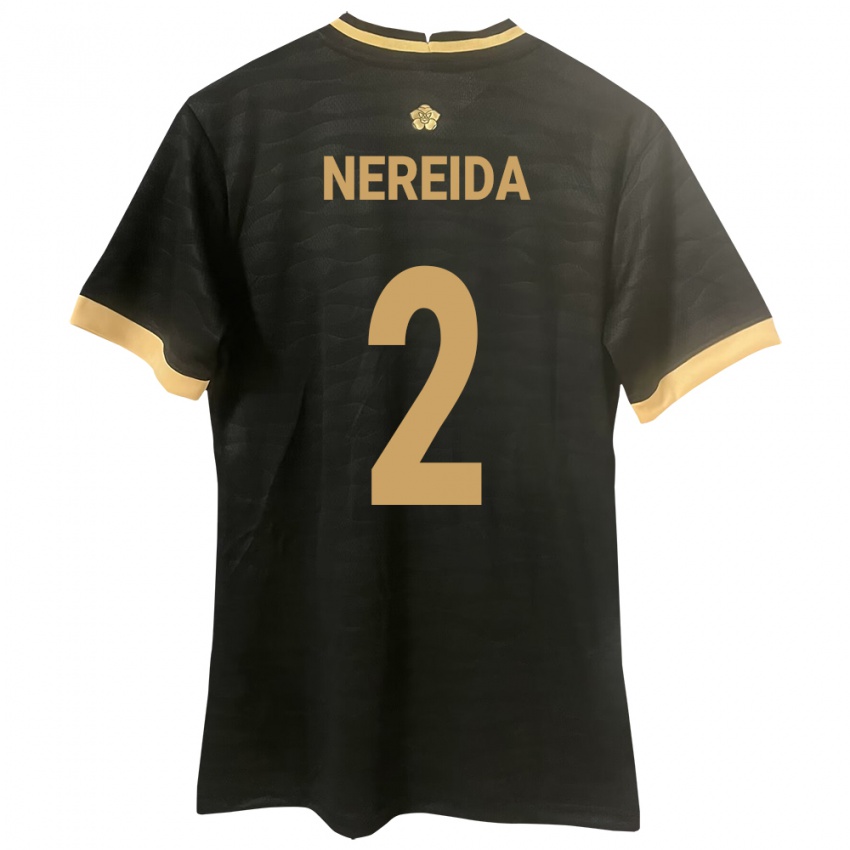 Bambino Maglia Panamá Juriel Nereida #2 Nero Kit Gara Away 24-26 Maglietta