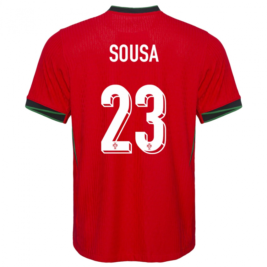 Uomo Maglia Portogallo Afonso Sousa #23 Rosso Kit Gara Home 24-26 Maglietta