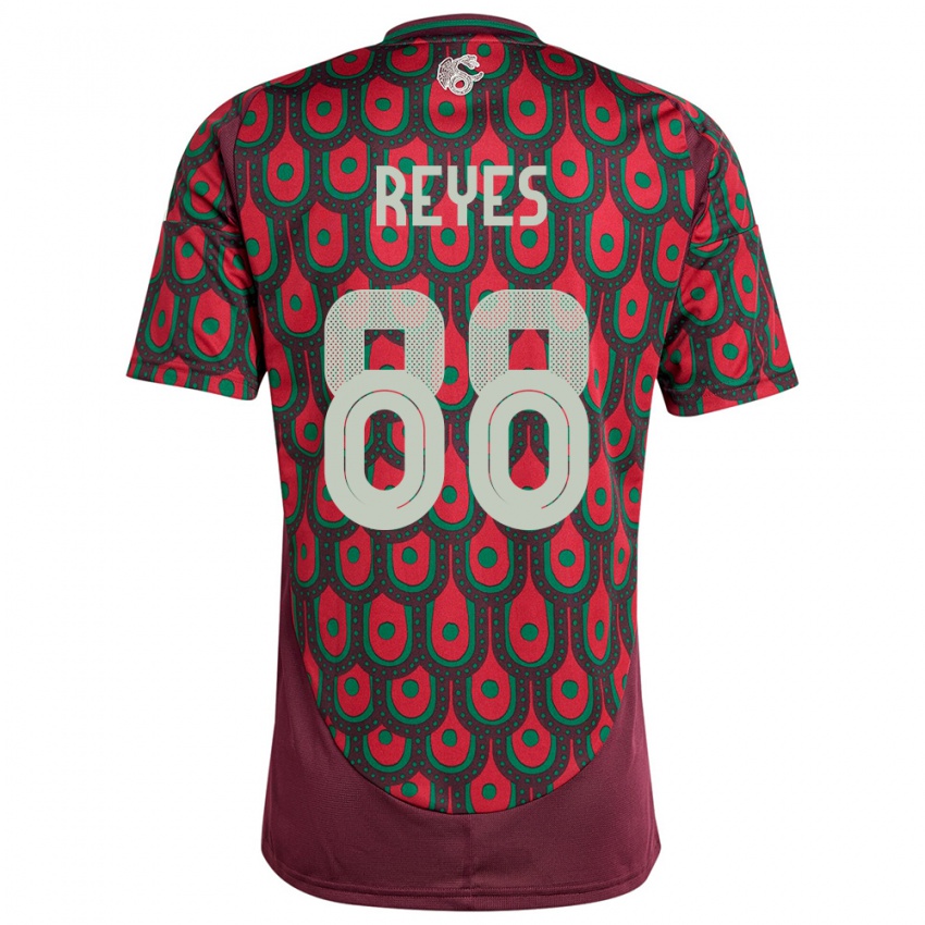 Uomo Maglia Messico Maricarmen Reyes #88 Marrone Kit Gara Home 24-26 Maglietta