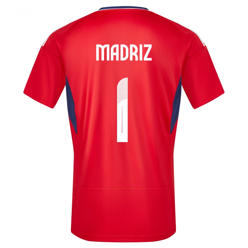 Uomo Maglia Costa Rica Abraham Madriz #1 Rosso Kit Gara Home 24-26 Maglietta