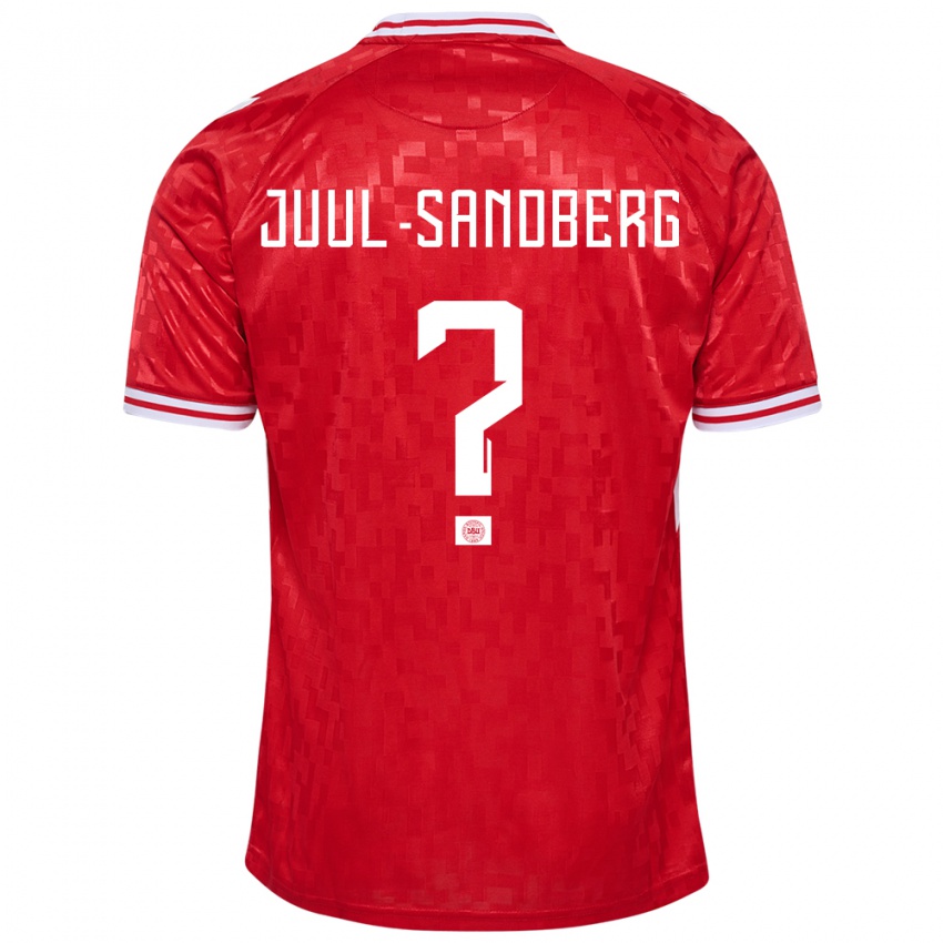 Uomo Maglia Danimarca Nikolaj Juul-Sandberg #0 Rosso Kit Gara Home 24-26 Maglietta