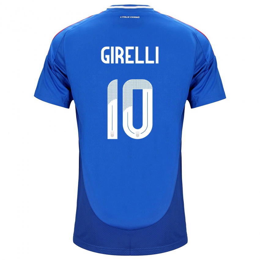 Uomo Maglia Italia Cristiana Girelli #10 Blu Kit Gara Home 24-26 Maglietta