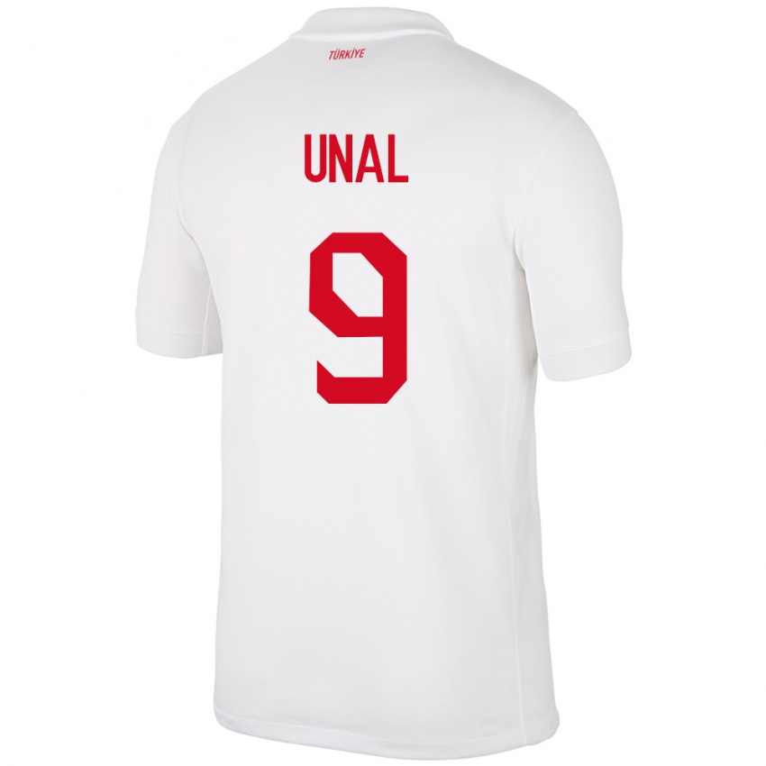 Uomo Maglia Turchia Enes Ünal #9 Bianco Kit Gara Home 24-26 Maglietta