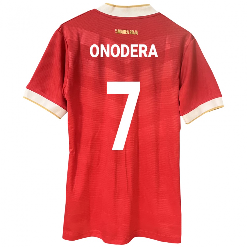 Uomo Maglia Panamá Alison Onodera #7 Rosso Kit Gara Home 24-26 Maglietta