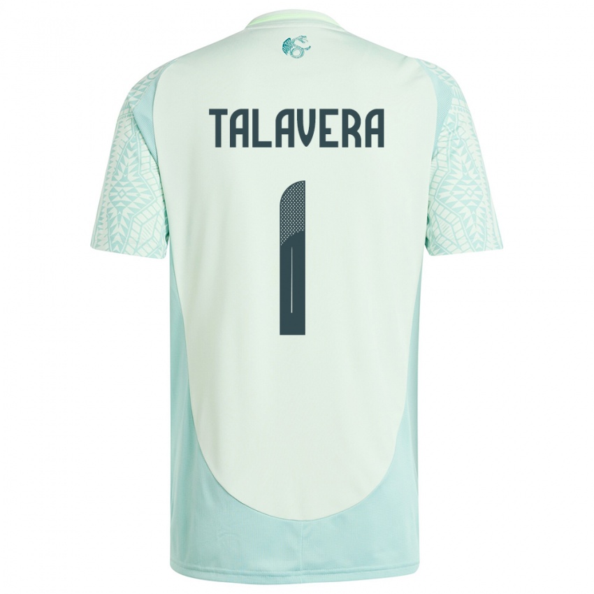Uomo Maglia Messico Alfredo Talavera #1 Lino Verde Kit Gara Away 24-26 Maglietta