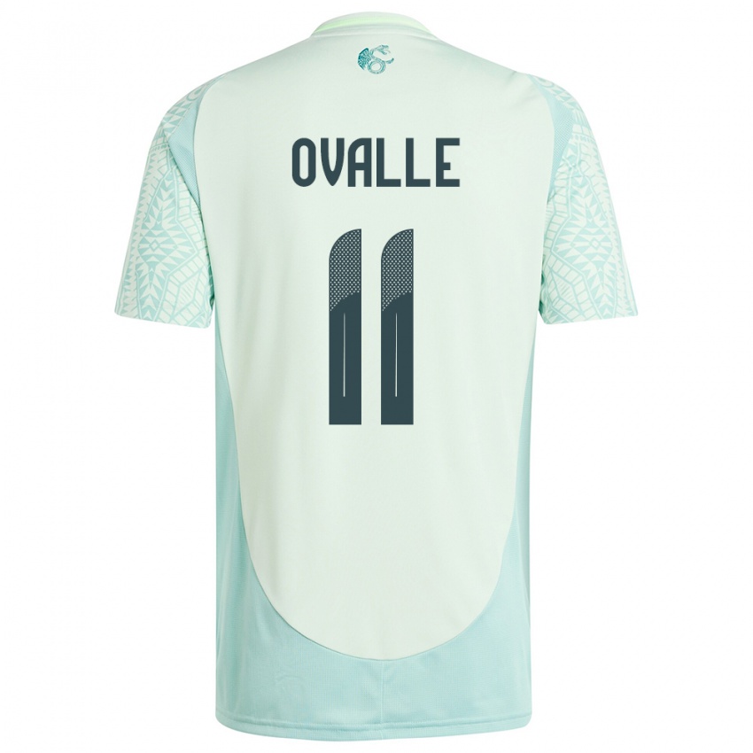 Uomo Maglia Messico Lizbeth Ovalle #11 Lino Verde Kit Gara Away 24-26 Maglietta