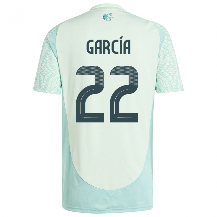 Uomo Maglia Messico Diana Garcia #22 Lino Verde Kit Gara Away 24-26 Maglietta