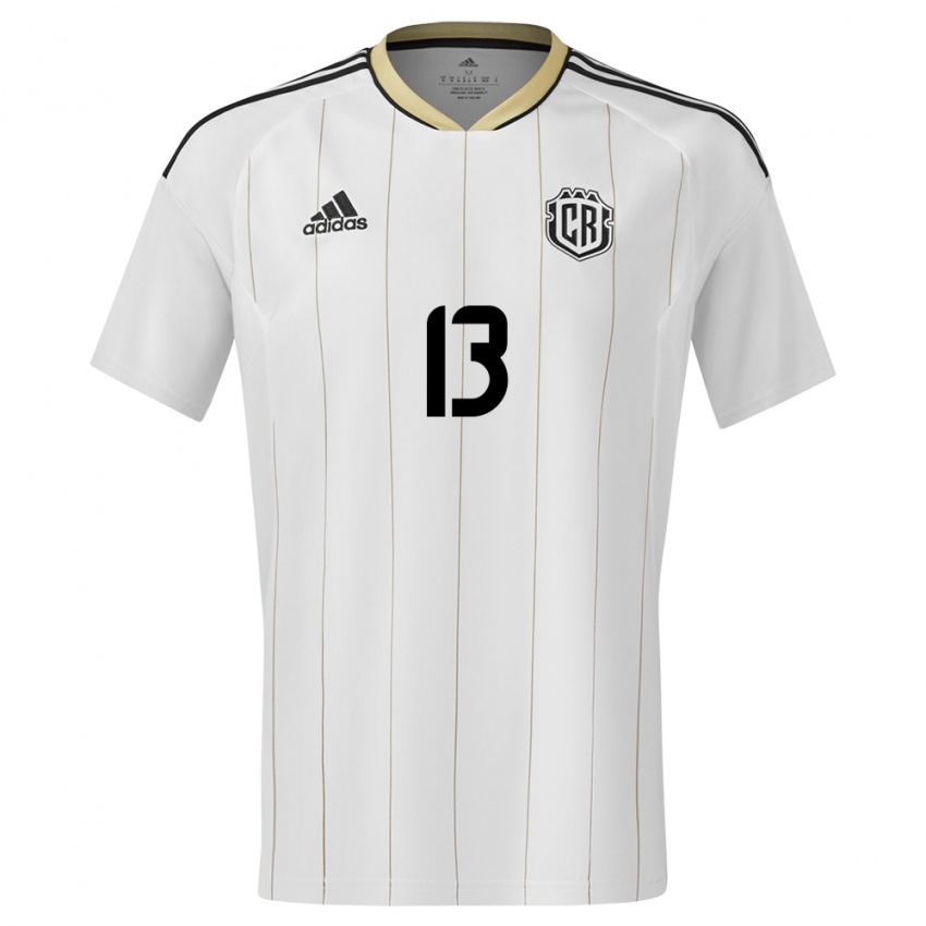 Uomo Maglia Costa Rica Gerson Torres #13 Bianco Kit Gara Away 24-26 Maglietta