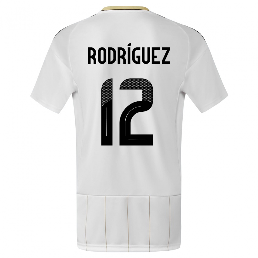 Uomo Maglia Costa Rica Lixy Rodriguez #12 Bianco Kit Gara Away 24-26 Maglietta