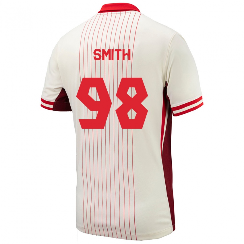 Uomo Maglia Canada Olivia Smith #98 Bianco Kit Gara Away 24-26 Maglietta