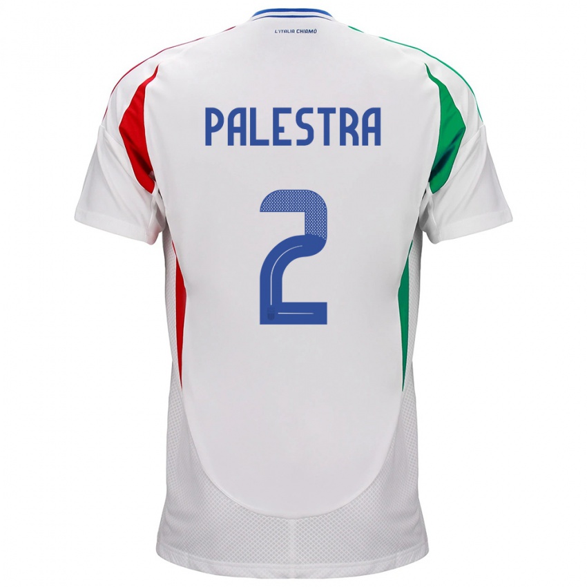 Uomo Maglia Italia Marco Palestra #2 Bianco Kit Gara Away 24-26 Maglietta