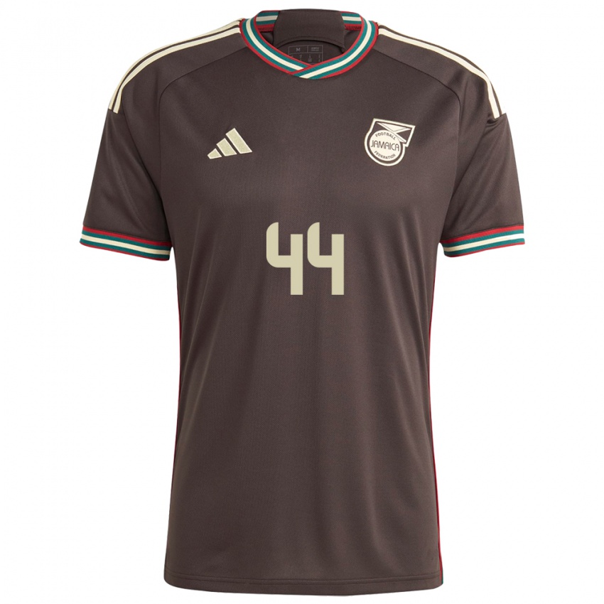 Uomo Maglia Giamaica Satara Murray #44 Marrone Notte Kit Gara Away 24-26 Maglietta