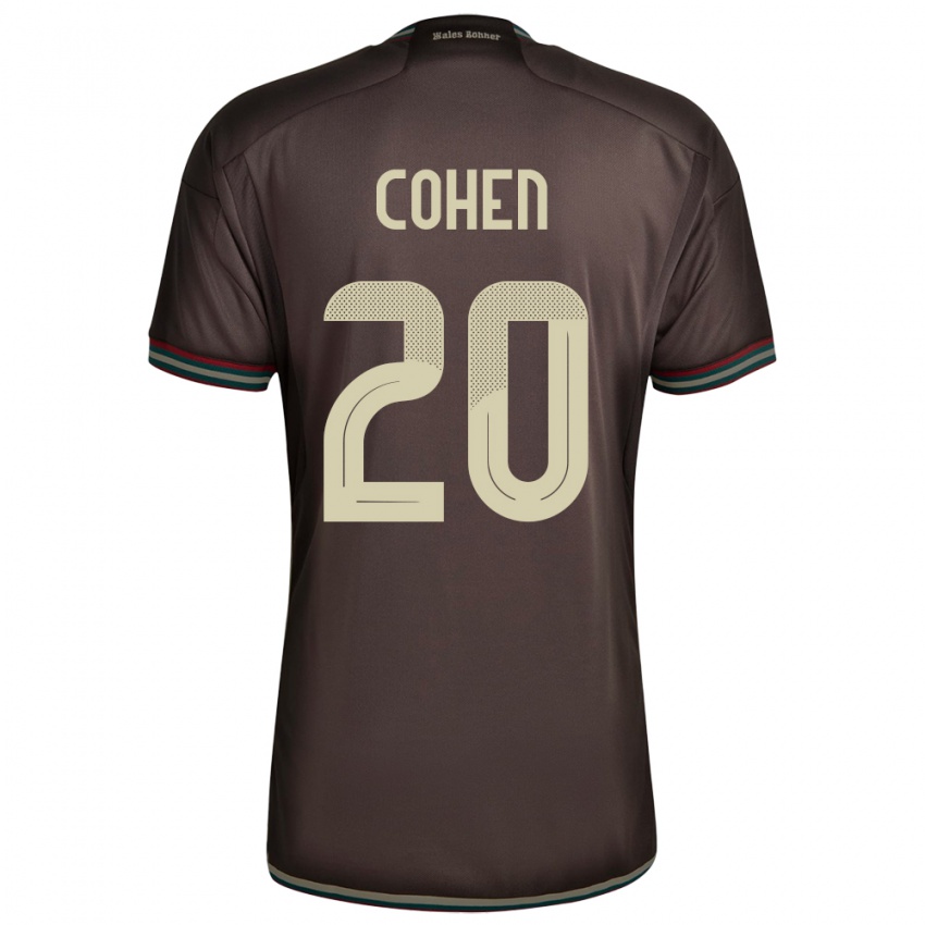 Uomo Maglia Giamaica Dunsting Cohen #20 Marrone Notte Kit Gara Away 24-26 Maglietta