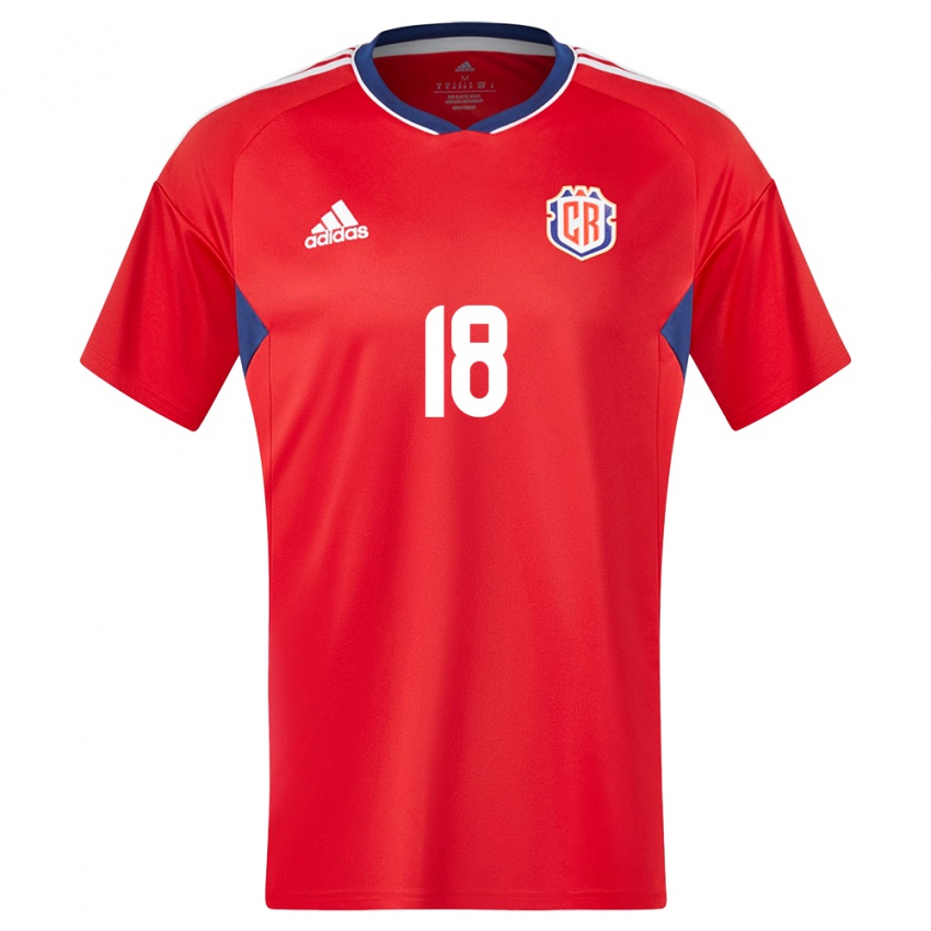 Donna Maglia Costa Rica Aaron Cruz #18 Rosso Kit Gara Home 24-26 Maglietta