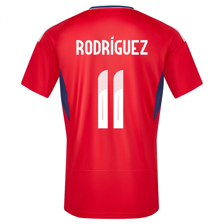 Donna Maglia Costa Rica Raquel Rodriguez #11 Rosso Kit Gara Home 24-26 Maglietta