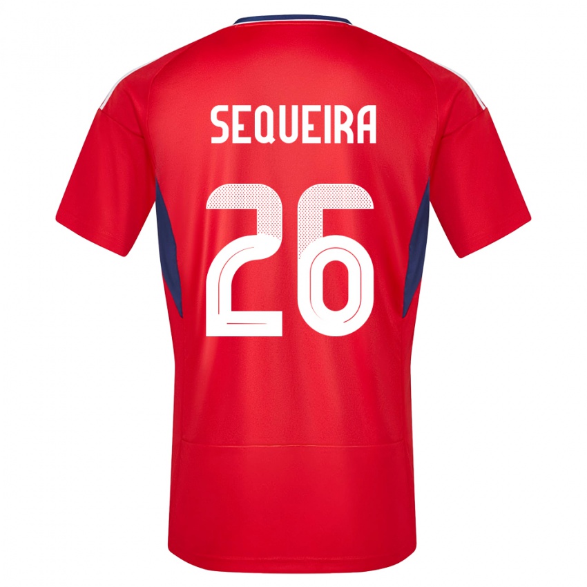 Donna Maglia Costa Rica Douglas Sequeira #26 Rosso Kit Gara Home 24-26 Maglietta