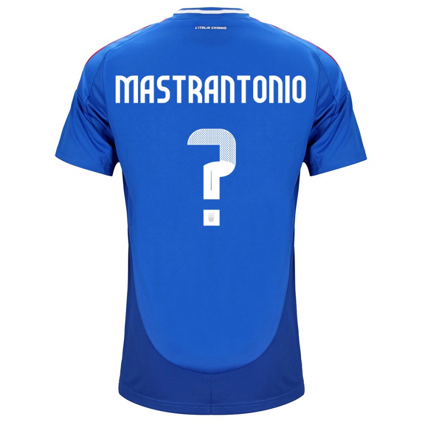 Donna Maglia Italia Davide Mastrantonio #0 Blu Kit Gara Home 24-26 Maglietta