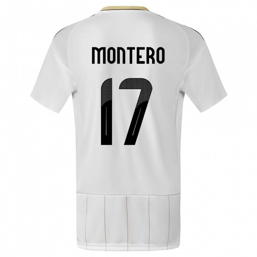 Donna Maglia Costa Rica Michelle Montero #17 Bianco Kit Gara Away 24-26 Maglietta