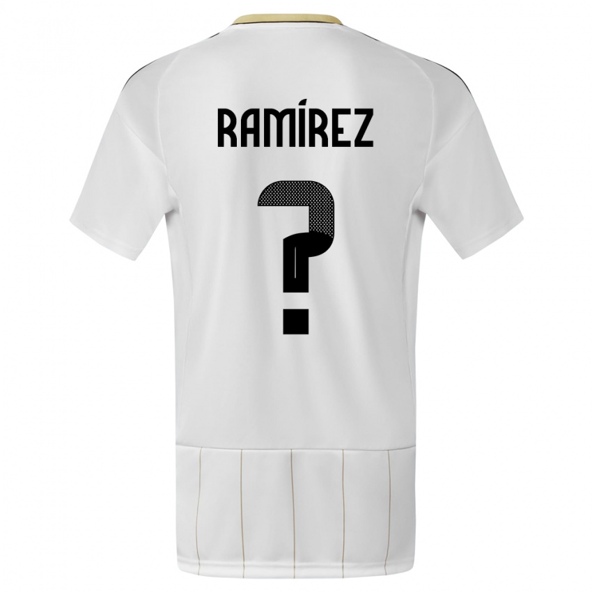 Donna Maglia Costa Rica Walter Ramirez #0 Bianco Kit Gara Away 24-26 Maglietta