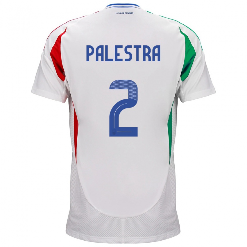 Donna Maglia Italia Marco Palestra #2 Bianco Kit Gara Away 24-26 Maglietta
