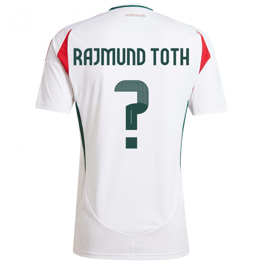 Donna Maglia Ungheria Rajmund Tóth #0 Bianco Kit Gara Away 24-26 Maglietta