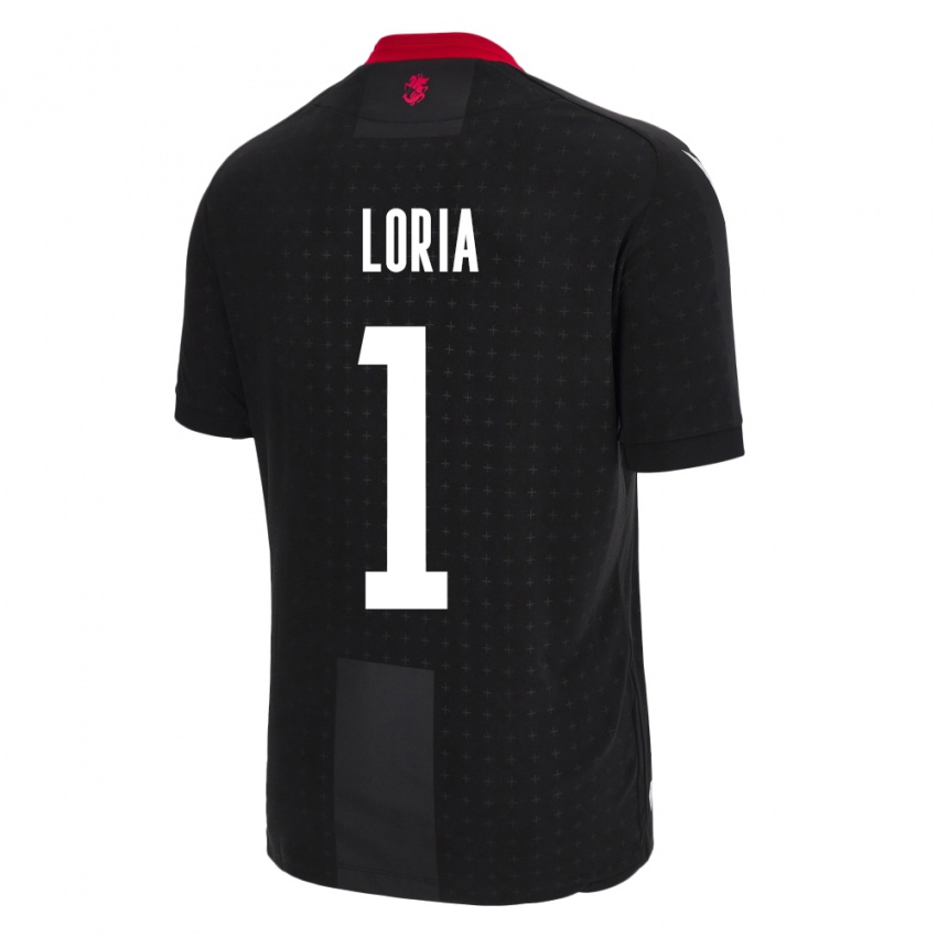 Donna Maglia Georgia Giorgi Loria #1 Nero Kit Gara Away 24-26 Maglietta