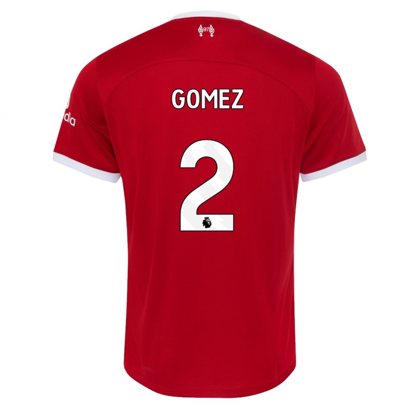 Bambino Maglia Joe Gomez #2 Rosso Kit Gara Home 2023/24 Maglietta