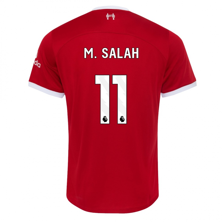 Bambino Maglia Mohamed Salah #11 Rosso Kit Gara Home 2023/24 Maglietta