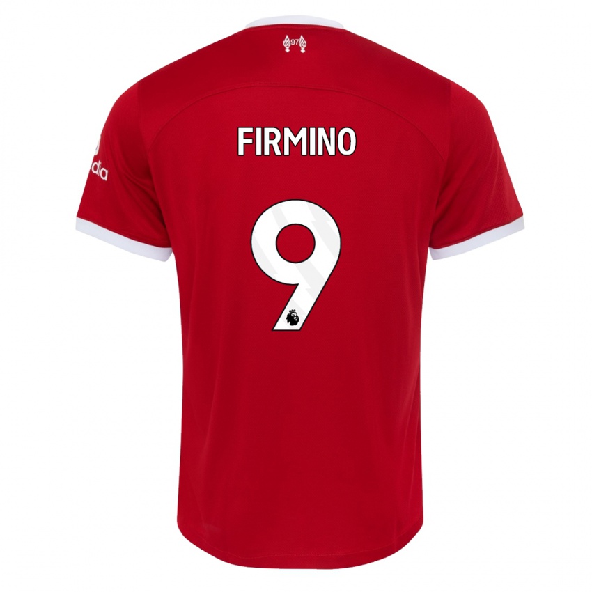 Bambino Maglia Roberto Firmino #9 Rosso Kit Gara Home 2023/24 Maglietta