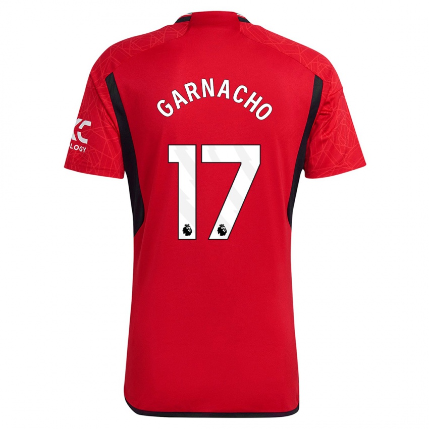 Bambino Maglia Alejandro Garnacho #17 Rosso Kit Gara Home 2023/24 Maglietta