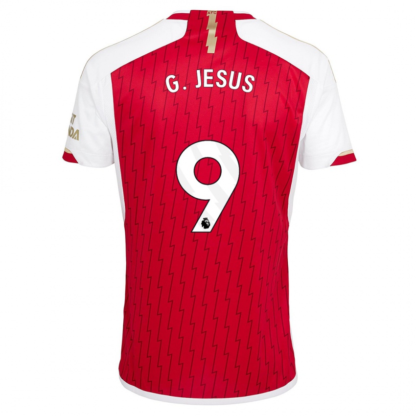 Bambino Maglia Gabriel Jesus #9 Rosso Kit Gara Home 2023/24 Maglietta